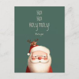 Kerstman Grappige Spreuk Briefkaart