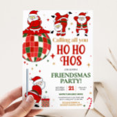 Kerstman Grappige Vriendjes Kerstfeest Kaart