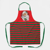 kerstman, groen en rood schort (Voorkant)