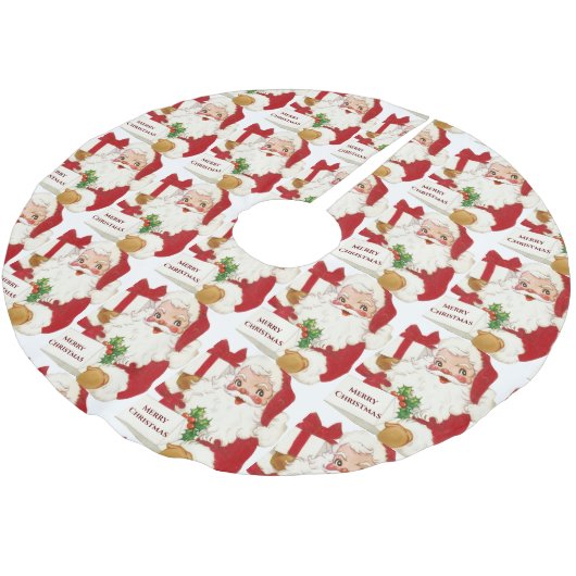 Kerstman Groene Hulst Prettig Kerstfeest Geschenke Kerstboom Rok (Gekanteld)