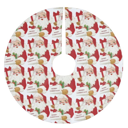 Kerstman Groene Hulst Prettig Kerstfeest Geschenke Kerstboom Rok (Voorkant)