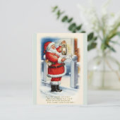  Kerstman Groeten Briefkaart kopie (Staand voorkant)