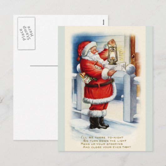  Kerstman Groeten Briefkaart kopie (Voorkant / Achterkant)