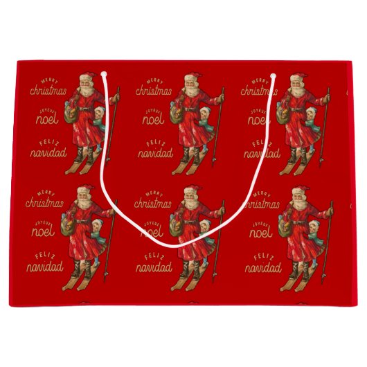  kerstman groot cadeauzakje (Voorkant)