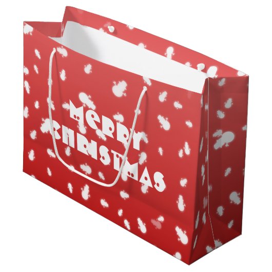 Kerstman Groot Cadeauzakje (Voorkant Gekanteld)