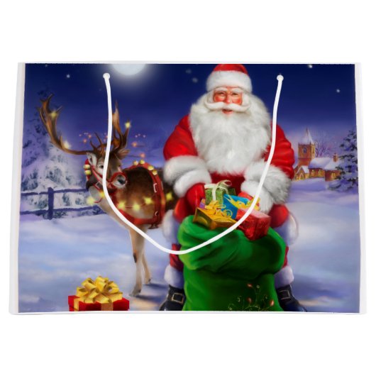  kerstman groot cadeauzakje (Voorkant)