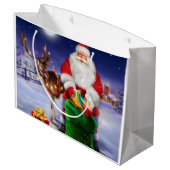  kerstman groot cadeauzakje (Achterkant Gekanteld)