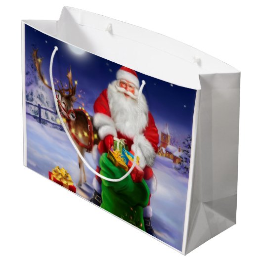  kerstman groot cadeauzakje (Achterkant Gekanteld)