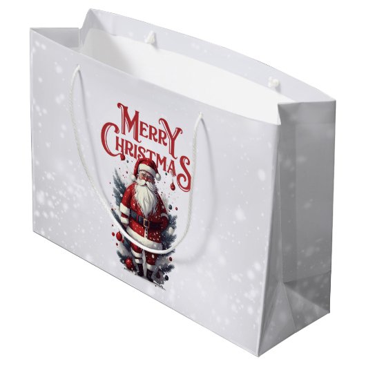  kerstman groot cadeauzakje (Achterkant Gekanteld)