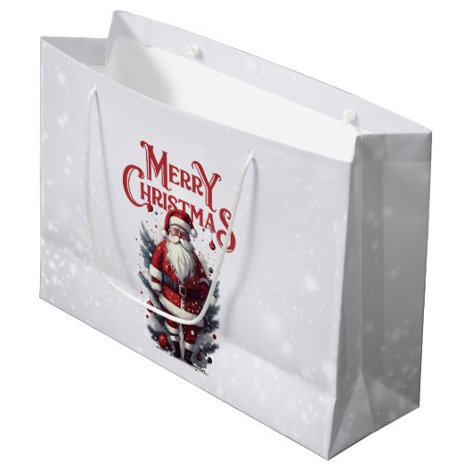 kerstman groot cadeauzakje (Voorkant Gekanteld)