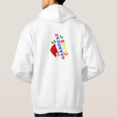 Kerstman groot hoodie (Achterkant)