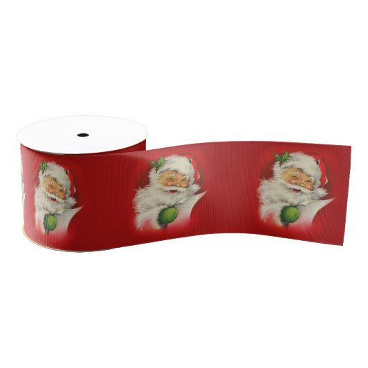  kerstman grosgrain lint (Spoel)