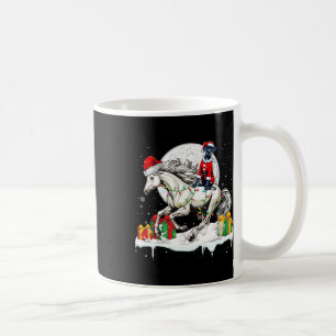 Kerstman Grote Deen Rijden Paard Kerstman Eigenaar Koffiemok