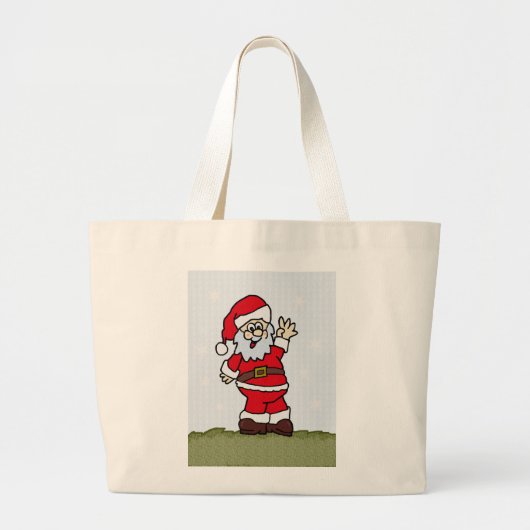 kerstman grote tote bag (Voorkant)