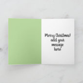 Kerstman Ha van Dim Sum van de Bol van de Soep van Feestdagen Kaart (Binnen)