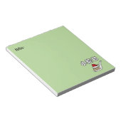 Kerstman Ha van Dim Sum van de Bol van de Soep van Notitieblok (Schuin)