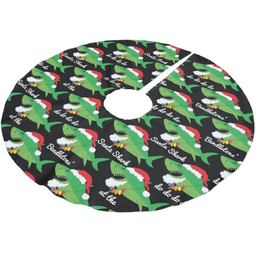 Kerstman haai kerstboom rok (Gekanteld)