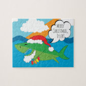 Kerstman haai legpuzzel (Horizontaal)