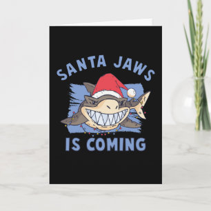 Kerstman Haaien Komt Kaart