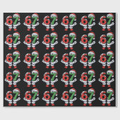 Kerstman Hand 67 6 7  Cadeaupapier (Vlak)