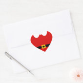 kerstman hart sticker (Envelop)