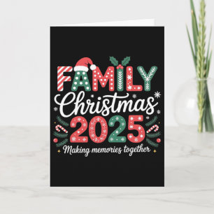 Kerstman Hat Familie Kerstmis 2025 Matching Xmas O Kaart