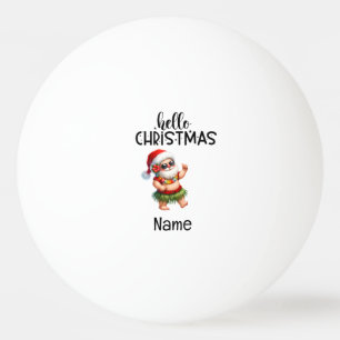 Kerstman Hawaï thema kerst in juli Pingpongbal
