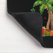 Kerstman Hawaïaanse Kerst Palm Tree Lights Xmas Muismat (Hoek)