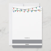 Kerstman heeft een nieuwe halte vakantie verhuiska feestdagenkaart (Achterkant)