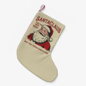 Kerstman heeft het bij het juiste eind Grappige ke Kleine Kerstsok (Voorkant (Hangend))