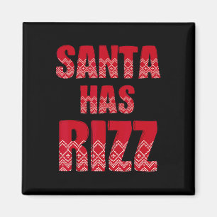 Kerstman Heeft Rizz - Grappige Gen Alpha Slang Ker Magneet