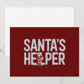 Kerstman Helpende Hand Kerst Feestdagenkaart (Voorkant / Achterkant)