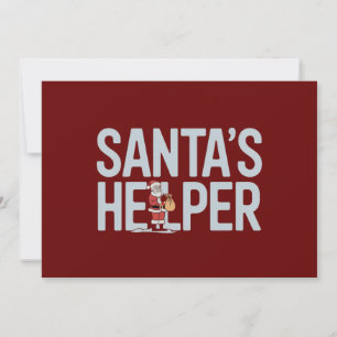 Kerstman Helpende Hand Kerst Feestdagenkaart