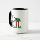 Kerstman Helper Mok - Festieve Elf Kerstcadeau (Voorkant links)