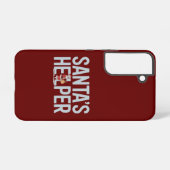 Kerstman Helpt Kerst Samsung Galaxy Hoesje (Achterkant horizontaal)