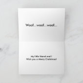 Kerstman: herder en Speelgoed rendier Feestdagen Kaart (Binnen)