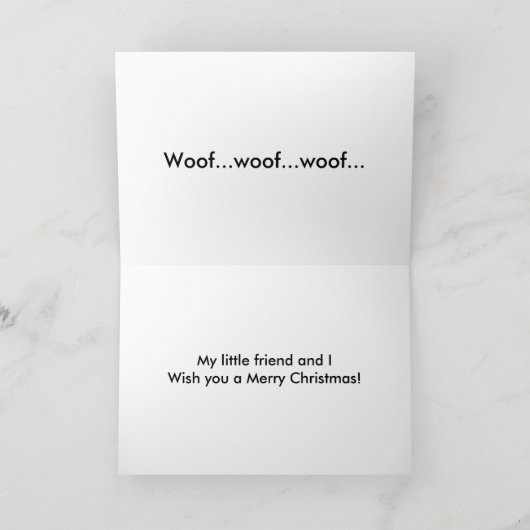 Kerstman: herder en Speelgoed rendier Feestdagen Kaart (Binnen)