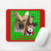 Kerstman: herder en Speelgoed rendier Muismat (Met muis)