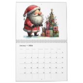 Kerstman het hele jaar door kalender (Jan 2026)