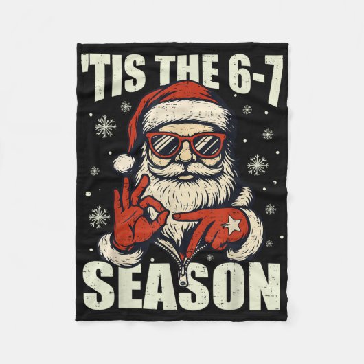 Kerstman Het Is Seizoen 67 Meme Nummer Zes  Fleece Deken (Voorkant)