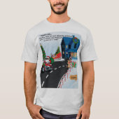 Kerstman hield mijn motorcadeau grappige kerst t-shirt (Voorkant)
