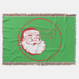 Kerstman HO HO HO Geen Sneeuw Meer Schattig Kerstm Deken