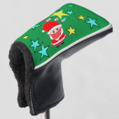 Kerstman Ho Ho Ho Golfheadcover (3/4 voorkant)