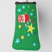 Kerstman Ho Ho Ho Golfheadcover (Draai 90)