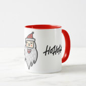 KERSTMAN HO HO HO Heren Kerstpret Fun Mok (Voorkant rechts)