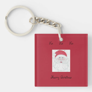 Kerstman "Ho Ho Ho" Kerstmis Sleutelhanger