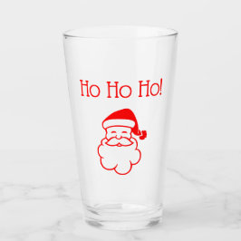 Kerstman Ho, Ho, Ho! Red Glas
