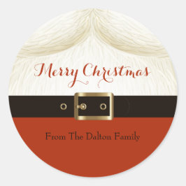 Kerstman, Ho Ho Ho Ronde Sticker