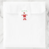 Kerstman Ho Ho Ho Sticker (Tas)