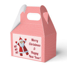Kerstman Ho! Ho! Ho! Suikerstok Strepen Aanpassen